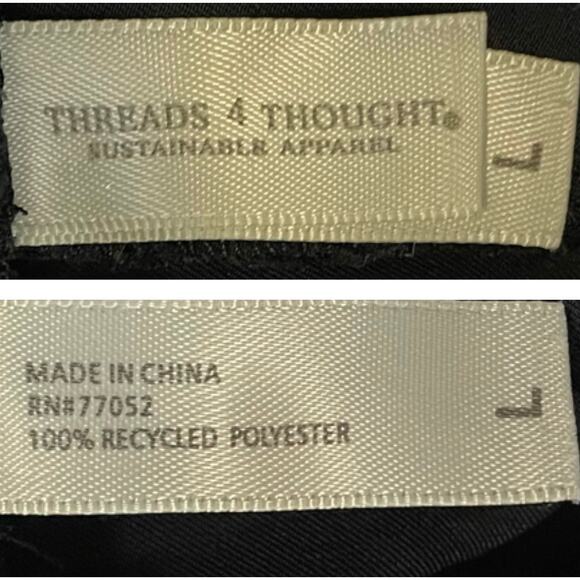 Threads 4 Thought Black Smocked Waist Pull on Shorts - Picture 3 of 4